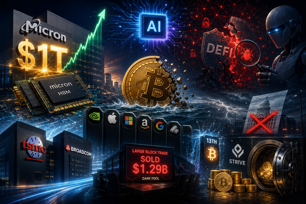 AI chips domineren de markt, Bitcoin verliest terrein en Micron bereikt $1 biljoen