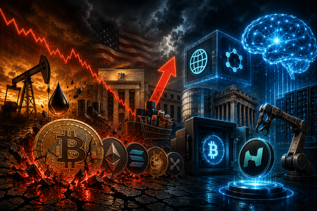Bitcoin onder druk terwijl olieprijs en inflatie beleggers nerveus maken